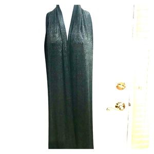 COPY - Designer Super long metallic scarf thick long